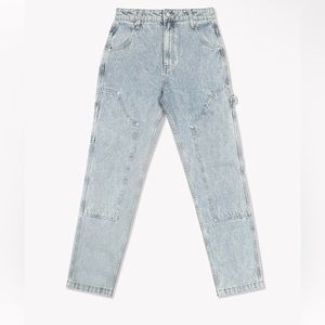 BRANDON THORNE DENIM CARPENTER PANTS LIGHT WASH waist 28 length 32